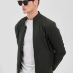 Olive Regular Fit Jacket