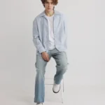 Men's Solid Linen Cotton Casual Plain Full Sleeve Shirt