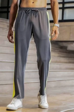 Men's Mid-Rise Drawstring Waist Track Pants