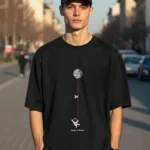 Hangin Astronaut Graphic Printed Oversized T-shirt