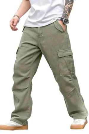 Stylish Gray Color Men Cargo Pants Cargo-89-92