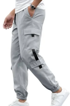 Regular Grey  Track Pant for Men