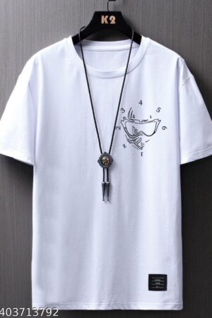 Men Printed Pollycotton-160 Gsm Light Weight|Soft Feel|Non-Removeable Print|Casual Wear ||Daily Wear Tshirt for Men